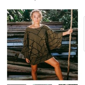 Navy blue print-size s/m